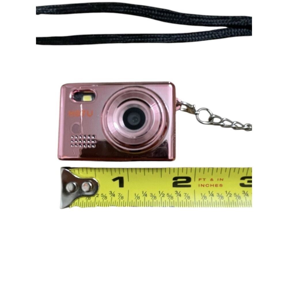 Mini Keychain Digital Camera, Y2K Pocket-Size Mini Camera, 2MP 1080P Rose Gold - Picture 5 of 6